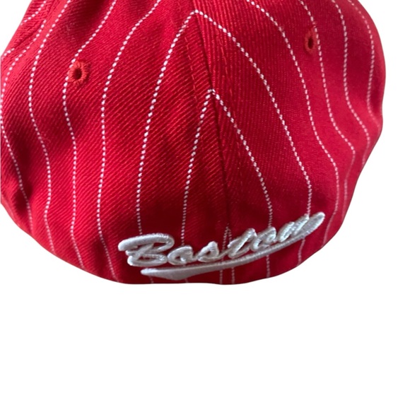 City Hunter Brand Boston Fitted Cap Hat Red And White XL 7 3/4 NEW - Picture 2 of 4